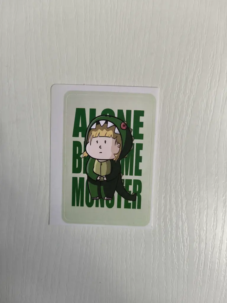Sticker petite fille verte