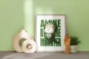 Print A5 Petite fille verte